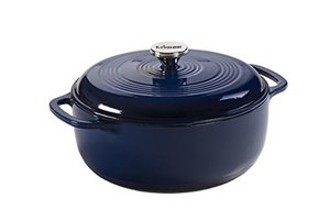lot 31503 image: Lodge Manufacturing Company EC6D32 Enameled Dutch Oven, 6 qt, Indigo