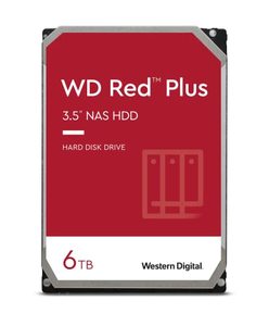 lot 4132 image: Western Digital 6TB WD Red Plus NAS Internal Hard Drive HDD - 5640 RPM, SATA 6 Gbs, CMR, 128 MB Cache, 3.5 -WD60EFZX