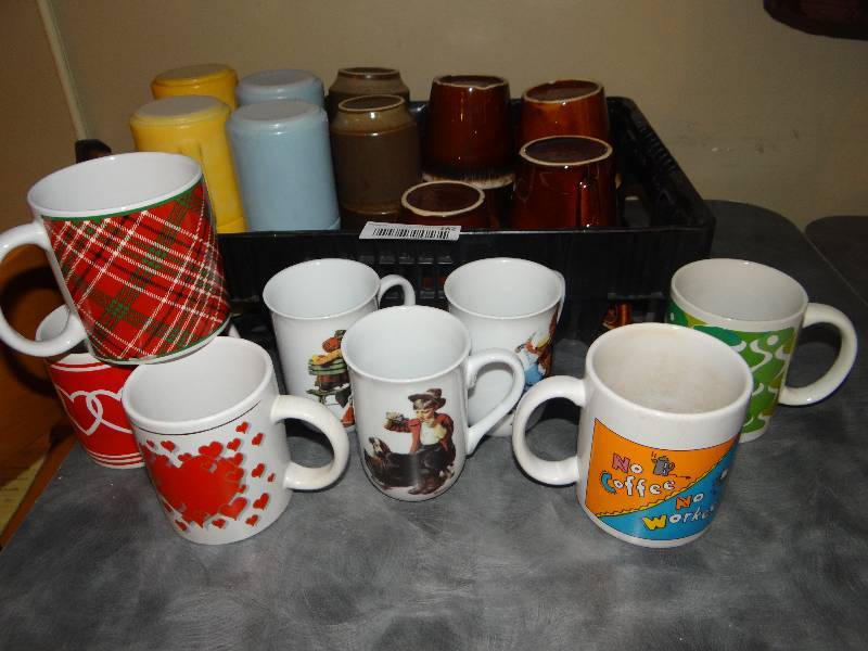 lot 182 image: Large Lot of Various Coffee Mugs