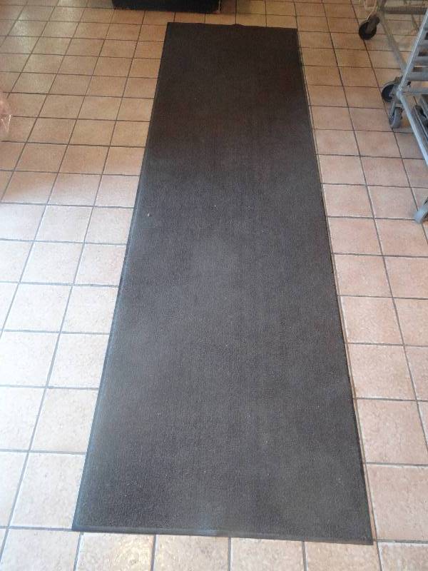 lot 245 image: 34x115 Brown Commercial Runner Rug.