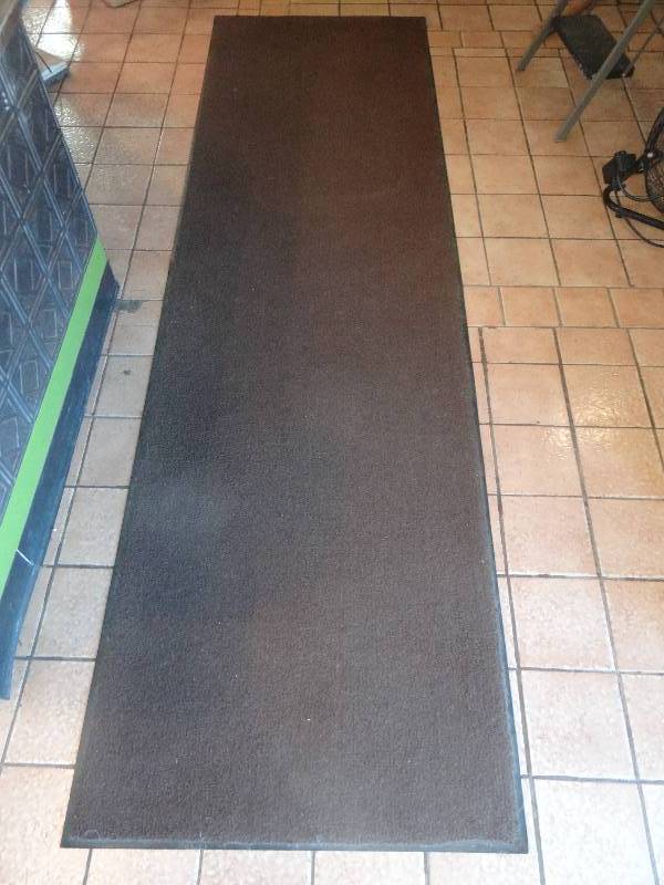 lot 246 image: 34x115 Brown Commercial Runner Rug.