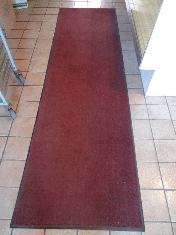 lot 247 image: 34x115 Red Commercial Runner Rug.