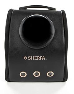 lot 25081 image: Sherpa Cat Travel Backpack with Bubble View, Airline Approved - Black, One Size
