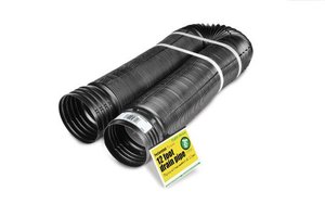 lot 25091 image: Flex-Drain 51910 FlexibleExpandable Landscaping Drain Pipe, Perforated, 4-Inch by 12-Feet