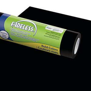 lot 25092 image: Fadeless Bulletin Board Paper, Fade-Resistant Paper for Classroom Decor, 24�� x 60��, Black, 1 Roll