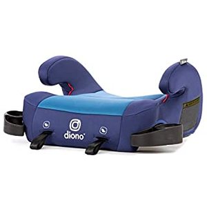 lot 25133 image: Diono Solana 2 XL 2022, Dual Latch Connectors, Lightweight Backless Belt-Positioning Booster Car Seat, Blue