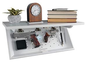 lot 25136 image: Lockdown In Plain Sight Shelf with Discreet Design, Easy Magnetic Access, Customizable Compartment and PUCK Integration for Home, Business and Security, USED