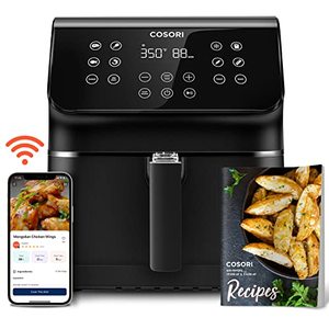lot 25147 image: COSORI Pro II Smart Air Fryer 5.8QT 12-in-1 cooke, Stage Cooking, Customizable Presets, 3-Way Control