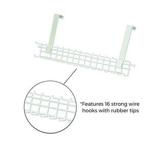 lot 25180 image: ClosetMaid 1217 Over-The-Door Tie and Belt Rack, White