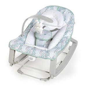 lot 25190 image: Ingenuity Keep Cozy 3-in-1 Grow with Me Vibrating Baby Bouncer Seat & Infant to Toddler Rocker - Spruce