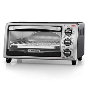 lot 25950 image: BLACKDECKER 4-Slice Convection Oven, Stainless Steel, Curved Interior fits a 9 inch Pizza, TO1313SBD