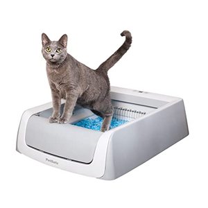lot 25978 image: PetSafe ScoopFree Self-Cleaning Cat Litterbox - Never Scoop Litter Again - Hands-Free Cleanup With Disposable Crystal Tray - Used.