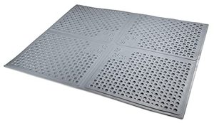 lot 25986 image: Petlinks Purr-fect Paws Multipurpose Cat Litter Mat - Gray, Large