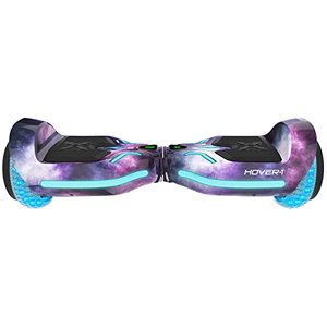 lot 25993 image: Hover-1 i100 Electric Hoverboard  7MPH Top Speed, 10 Mile Range, 5HR Full-Charge, Built-In Bluetooth Speaker, Rider Modes Beginner to Expert, Galaxy. USED. NO POWER CORD