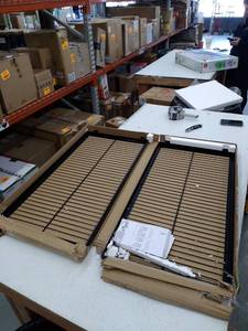 lot 26011 image: 2 Origami Connection Bridge Racks For R5 Series 4-shelf Large Storage Rack 