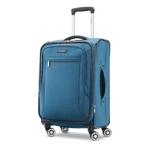 lot 26020 image: Samsonite Ascella X Softside Expandable Luggage with Spinner Wheels, Teal, Carry-On 20-Inch