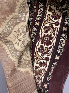 lot 14350 image: platinum collection 8x11 burgundyivory area rug