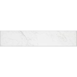 lot 14431 image: Florida Tile Home Collection Brilliance White 3 in. x 12 in. Porcelain Floor and Wall Bullnose Tile (5 sq. ft.  case), WhiteMatte