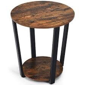 lot 5712 image: Retro Brown Industrial End Table
