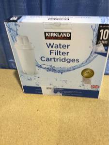 lot 6705 image: Kirkland Signature Water Filter Cartridges for Brita Pitchers, 10 Refills