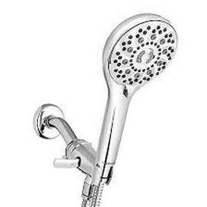 lot 6710 image: Waterpik Power Pulse Therapeutic Massage Stainless Steel Hand Held Shower Head.