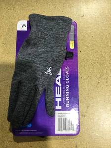 lot 6721 image: Womens Head Ultrafit Touchscreen Running Gloves Sensatec Gray Large L