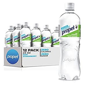 lot 6734 image: Propel Kiwi Strawberry Flavored Water Beverage 24 Fluid Ounce Plastic Bottle