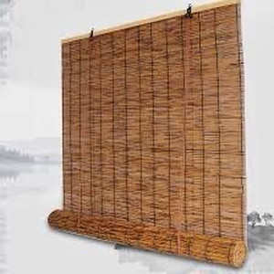 lot 6735 image: Bamboo Reed Curtain 48in x 72 in
