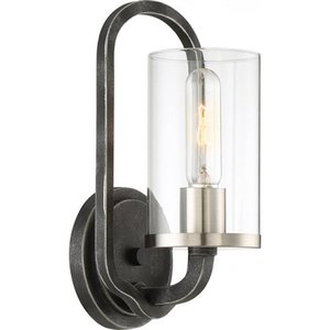 lot 6743 image: Nuvo Lighting Sherwood 1 Light 11-58 Tall Wall Sconce - MultiColor