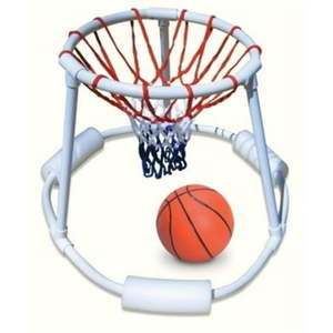 lot 7713 image: Swimline Super Hoops Floating Swimming Pool Basketball Game with Ball