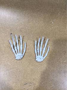 lot 7718 image: 2 single Skelton Hands (both right hand)