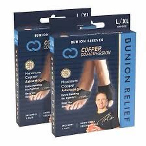 lot 7720 image: 2-Pack Calluses Crooked Toes, Hammertoe &amp Bunion Correction (Size SM)