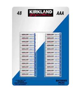 lot 24 image: Kirkland Signature Alkaline AAA Batteries, 48-count