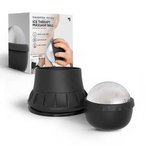 lot 44 image: Sharper Image - Ice Therapy Massage Ball With Wall Mount - Black