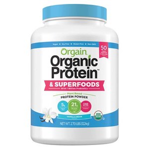 lot 47 image: Orgain USDA Organic Plant Protein and Superfoods Powder 2.70-pounds