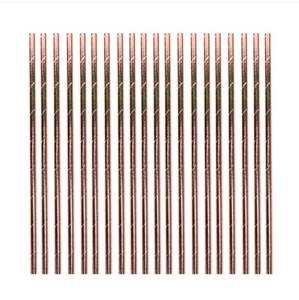 lot 77 image: 20ct Paper Straws Rose gold - Spritz, set