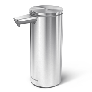 lot 104 image: simplehuman - 9 oz. Touch-Free Rechargeable Sensor Liquid Soap Pump Dispenser - Brushed Stainless Steel
