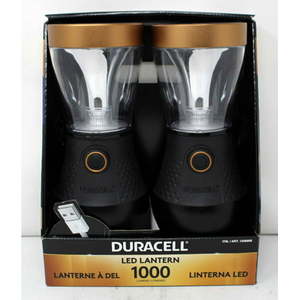 lot 137 image: Duracell LED Lanterns 1000 Lumens WUSB Connestion 2 Pack
