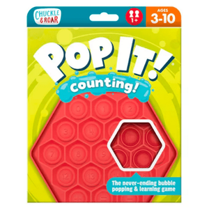 lot 142 image: Chuckle & Roar Pop It Counting Educational Travel Game, pack of 3