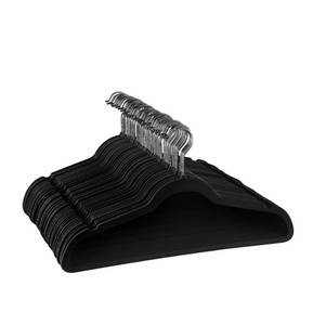 lot 158 image: NEW Flocked Velvet Hangers 50 pack Non-Slip Box Brand New