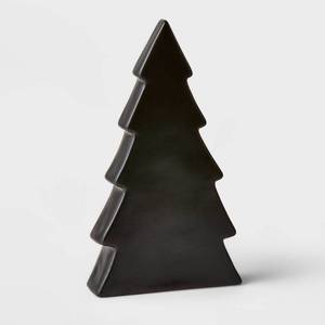 lot 172 image: 10 Ceramic Tree Decorative Figurine Black - Wondershop