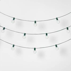lot 241 image: 20ct Incandescent G40 String Lights Satin White with Green Wire - Wondershop