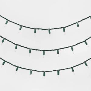 lot 247 image: 50ct Incandescent Mini Christmas String Lights Clear with Green Wire - Wondershop