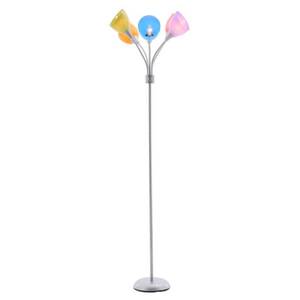 lot 287 image: Hampton Bay 67 in. 5-Arm SilverPainted Floor Lamp