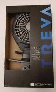 lot 288 image: Portable Fan O2COOL 5 Clip battery powered 2 speed Fan New