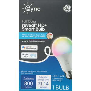 lot 293 image: G E LIGHTING GE 9.5W A19 Smart Bulb