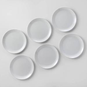 lot 299 image: Glass Dinner Plates 10.7 White Set of 6 - Made By Design