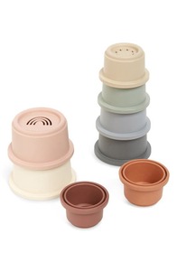 lot 300 image: Mushie 8-Piece Stacking Cups Toy in Multi at Nordstrom
