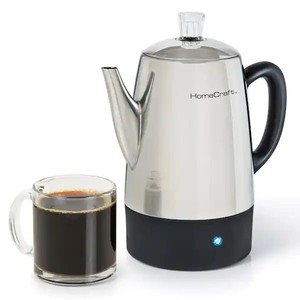 lot 14579 image: HomeCraft HCPC10SS 10-Cup Stainless Steel Coffee Percolator