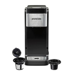lot 14581 image: Proctor Silex - Single-Serve Coffee Maker with 40 oz. Reservoir, - BLACK